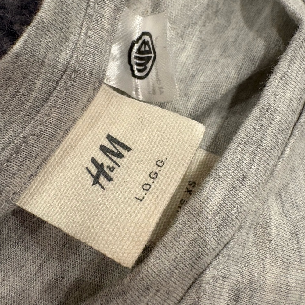 H&M Friends Heather Gray Tee set of 2 - Picture 2 of 4